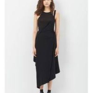 Issey Miyake 1325  Asymetrical FlatZip Apron Dress